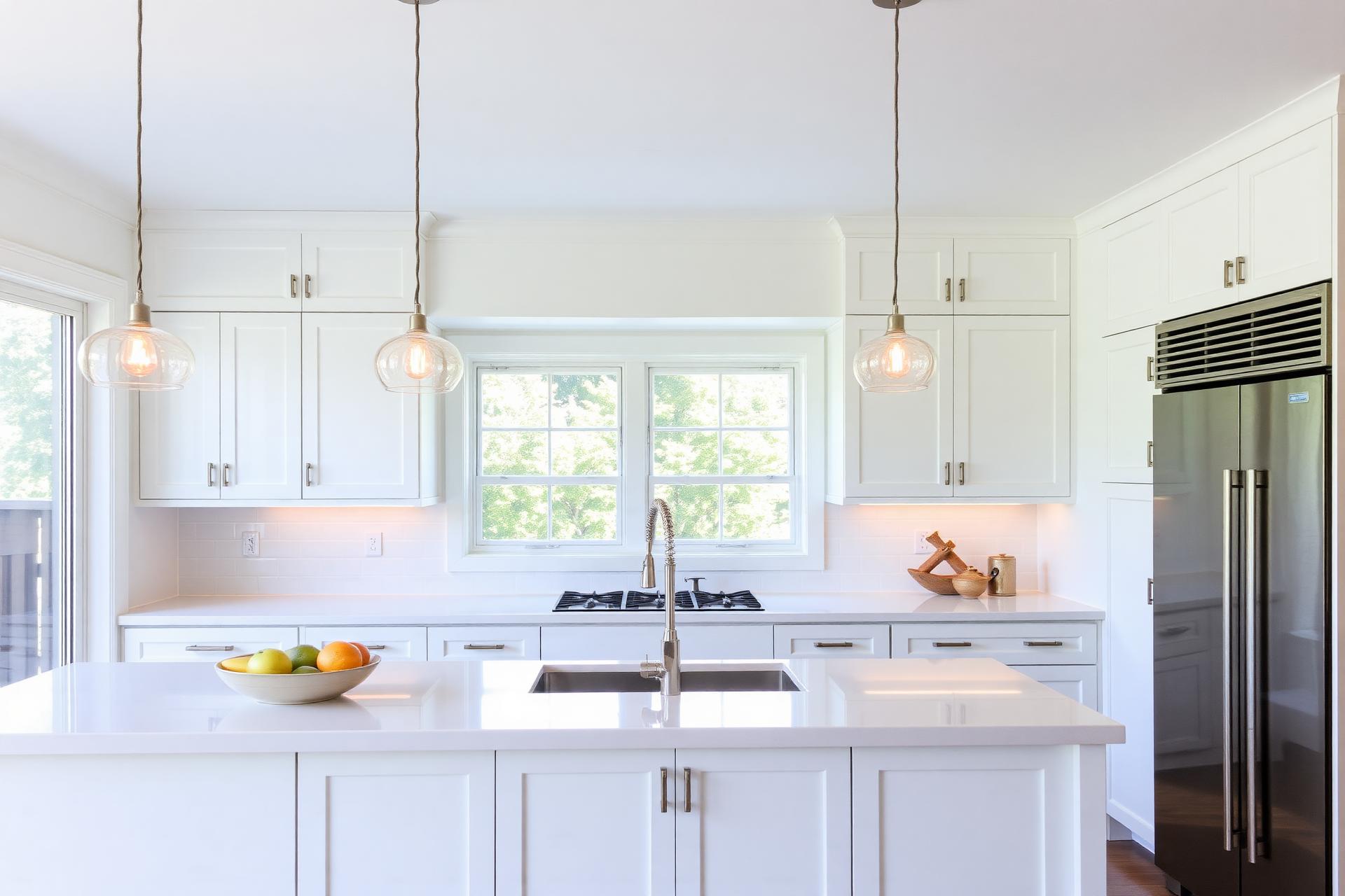 Freshly remodeled kitchen by Canton Construction
